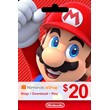 ⭐20$ US Nintendo eShop Gift Card (USA) ✅ [Without fee]
