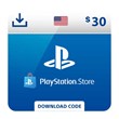 PSN PLAYSTATION NETWORK CARD 30 USD USA