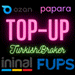 🚀🔝TOP-UP PAPARA/FUPS/OZAN/OLDUBIL/ETC FAST PAYPAL🔝🚀