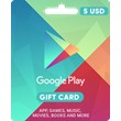 ✅Google Play ✅Gift Card 5 $ USD (USA🇺🇸)Моментально