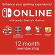✅Nintendo Switch Online 12 Month Subscription⭐USA\Key⭐
