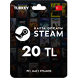 🚀 STEAM TURKEY  🚀 GIFT CARD 20 TL 🇹🇷