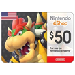 Nintendo eShop Card 50$ США 🔵 WMT cheap
