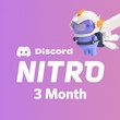 🔵Discord Nitro 3 Months + 2 boosts🔵