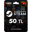 🚀 STEAM TURKEY  🚀 GIFT CARD 50 TL 🇹🇷