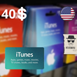 🎁Gift card 🍏 App Store 40$ [ USA США ] ⚡instantly