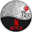 ⭐Netflix Gift Card 75 TL (TURKEY)✅WITHOUT FEE!