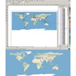 Векторная Карта-схема мира (234 страны).