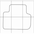 ALFA ROMEO 147 2000-2010 Vector patterns for car mats