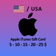 🍎iTunes GIFT CARD USA🍎 5-10-15-20-25 $