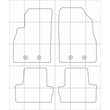 CHEVROLET Volt (2010-2015) Vector patterns for car mats