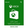 ✅ XBOX 1$ US Gift Card 🔑