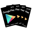 Gift card payment Google Play 10 - 100 usd