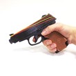MODEL "WOODEN TOY PISTOL WITH RUBBER BAND"