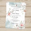 Template of the invitation to the wedding  №500