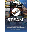 STEAM WALLET GIFT CARD $25 USD ✅(US ACCOUNT)