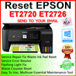 RESET EPSON ET2720 ET2726 (EURO)♕ + FAST EMAIL DELIVERY