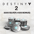 3 000 ед. серебра Destiny 2 (+500 ед. в подарок)✅ПСН