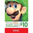Nintendo eShop Card 10 USD Key US БЕЗ КОМИССИИ