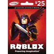 Роблокс Roblox ключ пополнения 25 USD USA Robux Робукс