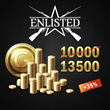 Enlisted - 10000 Gold + 3500 Bonus✅PSN✅PLAYSTATION