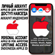 ACCOUNT APPLE ID INDONESIA PERSONAL iPhone ios AppStore