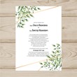 Template of the invitation to the wedding  №701