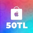 🟢Apple GIFT CARD 🍏 iTunes 🔴 TURKEY App Store🔴50 TL