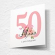 Birthday card, anniversary No.J50