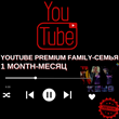 🎧 YOUTUBE PREMIUM🔴FAMILY ◀️1 MONTHLY✅SUBSCRIPTION