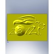 3D relief emblem EURO 2012 Lviv