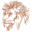 Computer Embroidery Machine, "The Lion"