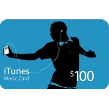 iTunes Gift Card 100 $ (USA) (real card) - DISCOUNTS