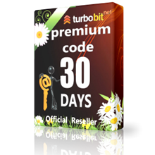 TurboBit premium code 30 days Immediately