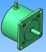 Шаговый двигатель от матричного принтера (3d модель)