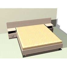 Проект кровати двуспальной. Ширина матраца 1600мм.