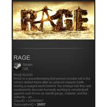RAGE (Steam Gift / ROW/ Region Free)