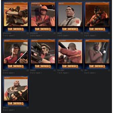 Набор карточек Team Fortress 2 (steam trading cards)