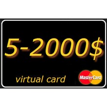 5-1500 $ (USD) virtual card Mastercard (A statement)