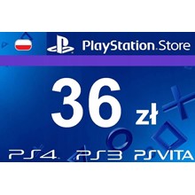 🔶PSN 36 Zloty Poland [Top-Up Wallet] Official Key