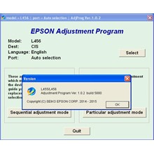 Epson L455, L456 Adjustment Program