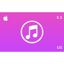 iTunes Gift Card 5 USD US-region