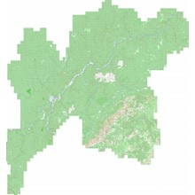 Map of the Kirenskiy district