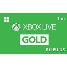 Xbox Live Gold Gift Card 1 Month RU/EU/US-region