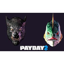 PAYDAY 2 Lycanwulf and The One Below Masks DLC