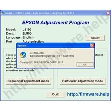 Epson L4150, L4160 Adjustment Program