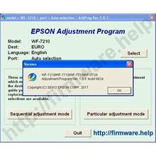 Epson WF-7210, WF-7710, WF-7720 Adjustment Program