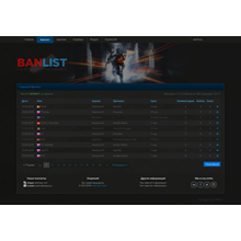 Шаблон DarkBlue для CS:Bans