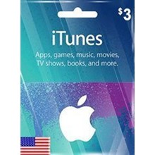 ITUNES GIFT CARD $3 USD USA Gift Card