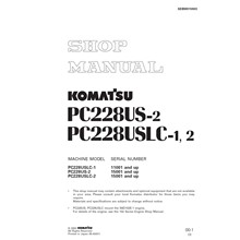 Komatsu PC128US-2, PC138US-2, USLC-2 Shop Manual - irongamers.ru